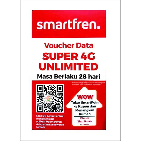 Jual VOUCHER SMARTFREN UNLIMITED FUP 1GB Shopee Indonesia