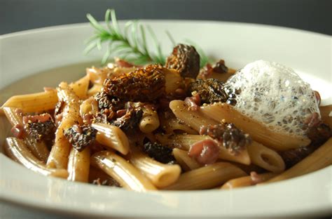 Morel Mushroom Pasta with Morel Air | Molecular Recipes