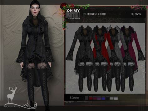 The Sims Resource OH MY GOTH MOONWATER OUTFIT In 2024 Gothic