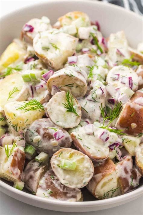 Creamy Dill Red Potato Salad Recipe - Little Sunny Kitchen