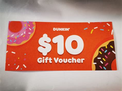 Dunkin Donuts Voucher Tickets Vouchers Vouchers On Carousell