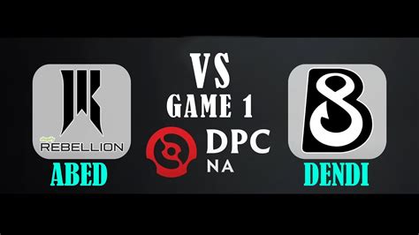 B Vs Shopify Rebellion Game Abed Vs Dendi Mid Bo Dpc Na