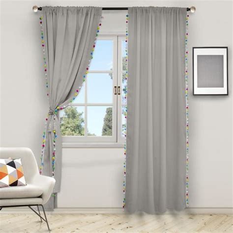 Colcha Lot De 2 Rideaux Occultants Gris 140 X 260 Cm Cdiscount Maison