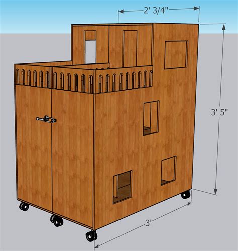 Folding Dollhouse Build Plans Etsy