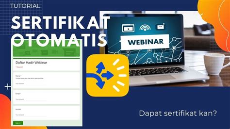 Membuat Sertifikat Otomatis Untuk Webinar Dengan Google Form Dan