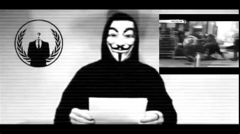 Message Des Anonymous Suite Aux Attentats De Paris Le 13 Novembre 2015