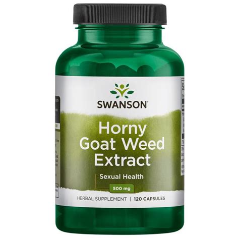 SWANSON HORNY GOAT WEED EKSTRAKT 500 MG 120 KAPSUŁEK