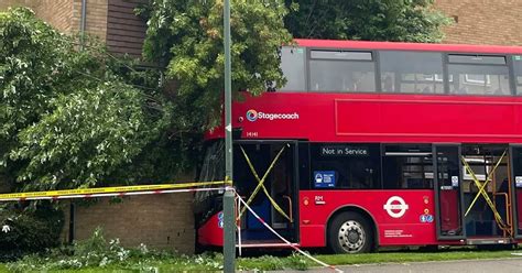 Dramatic Pictures Show Damage After Stagecoach Bus Crashed Into Block