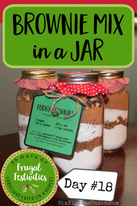 Fudgy Brownie Mix In A Jar Fast And Easy Homemade T Six Figures Under Recipe Brownie