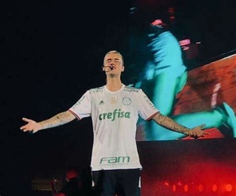 Confira Fotos De Justin Bieber Vestindo A Camisa Do Palmeiras Gazeta