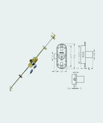 Cerradura Barra Extensible Itaka Hardware