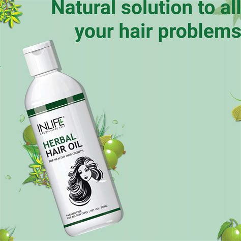 Buy Inlife Herbal Hair Oil Anti Hair Fall Bhringraj Amalaki And Other Ayurvedic Herbs No Parabens