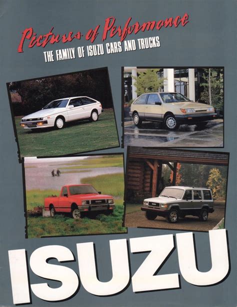 1987 Isuzu Range Usapdf 165 Mb Data Sheets And Catalogues