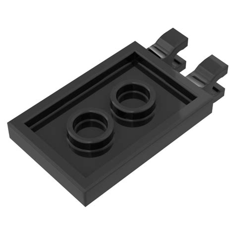 Lego Black Tile X With Horizontal Clips U Clips Brick