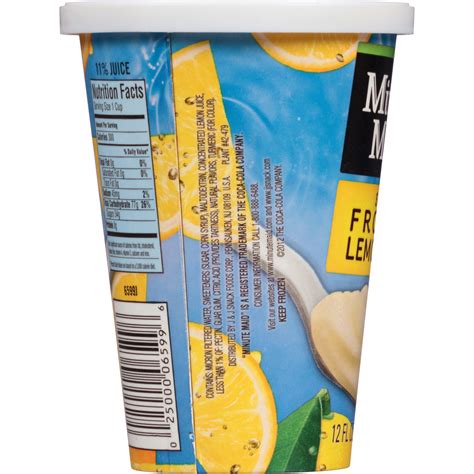 Minute Maid Frozen Lemonade Nutrition Facts Besto Blog