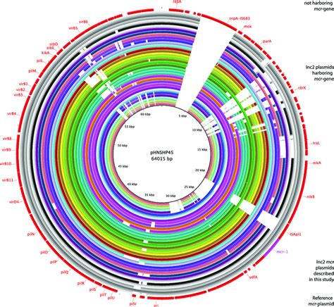 Sequence Alignment Of Inci Type Mcr Bearing Plasmids Phnshp Was