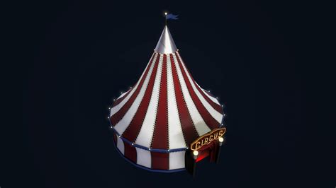 Stylized Circus Tent D Model By Enkarra