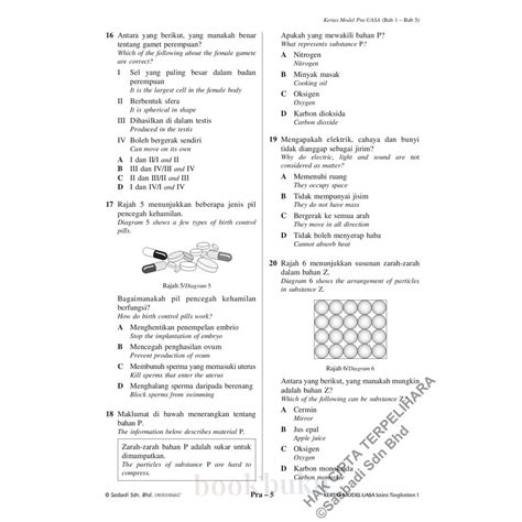 Kertas Model Uasa Kssm Sains Bilingual Tingkatan 1 Edisi Semakan
