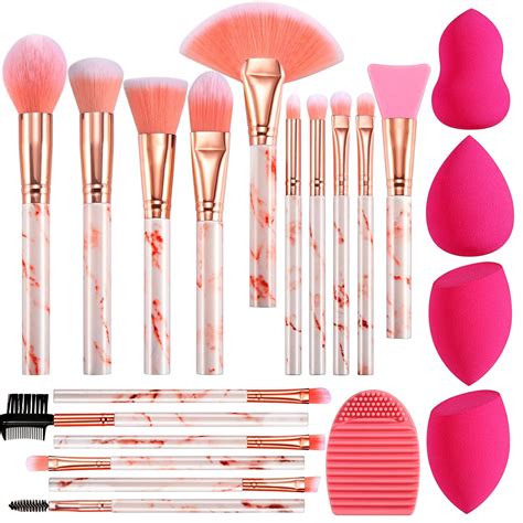 Pinselset Makeup Fily Duaiu 16 Teiliges Make Up Pinsel Set Rosa Schminkpinsel Set Enthält