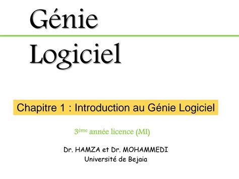 SOLUTION Chapitre 1 Introduction Au G Nie Logiciel Studypool