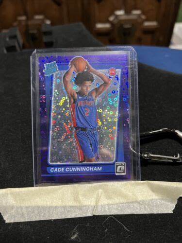 Donruss Optic Fast Break Disco Cade Cunningham Purple Rated