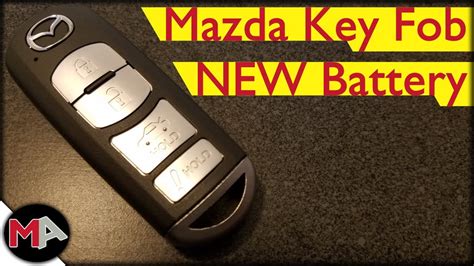 Mazda Key Fob Battery Replacement YouTube