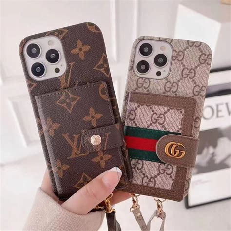 Lv Gucci Iphone 14 Pro Max Case Luxury Bag Leather Galaxy A23 5g S22