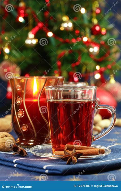 Hot Drink For Christmas Stock Image Image Of Drinking