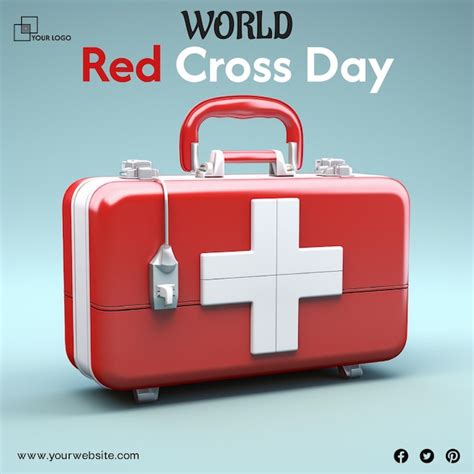 Premium Psd World Red Cross Day And World First Aid Day For Social