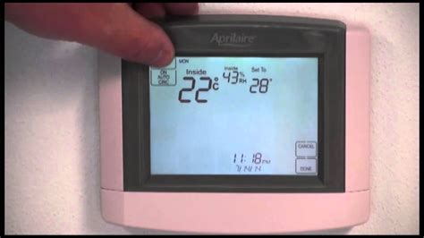 Aprilaire 8620 Thermostat Installation Manual