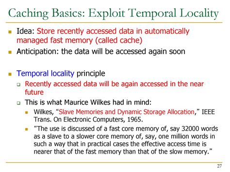 Computer Architecture Lecture B Memory Hierarchy And Caches Ppt