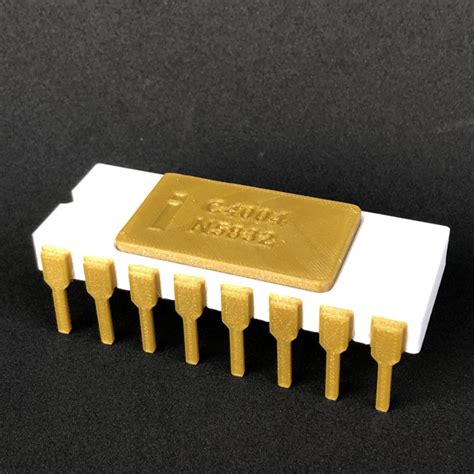 Intel 4004 4 Bit Processor Replica By Robertgcode Download Free Stl Model