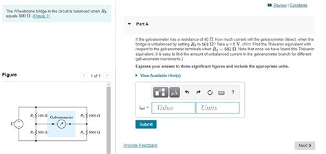 Solved Review Constants The Wheatstone Bridge In The Circuit Chegg