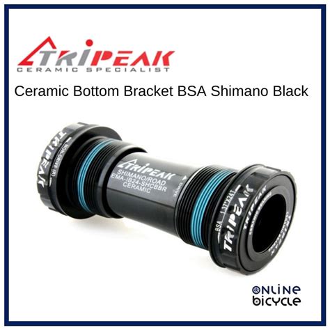 Tripeak Ceramic Bottom Bracket BSA Shimano DUB 30mm Black Red For