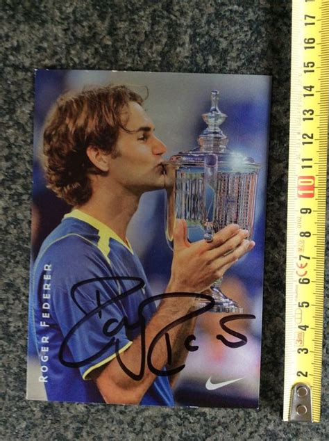 Roger Federer Original Autogramm Karte Kaufen Auf Ricardo