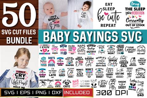 Baby Sayings Bundle 50 Baby Svg Bundle Graphic By Md Shahjahan