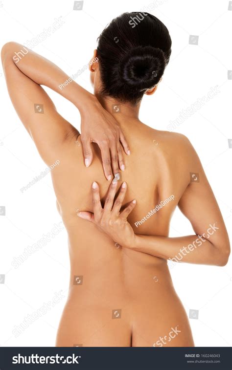 Beautiful Naked Woman Trying Touch Her Stock Photo Shutterstock