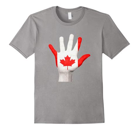 Canada Canadian Pride Flag Fingerprint Hand Country T Shirt Cd Canditee