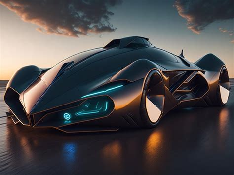 Premium AI Image | Futuristic Car Model Digital Art Concept Art 3D Render