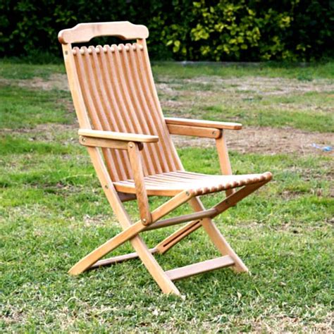 Chaise pliante en bois Benz modèle Soleil CH005