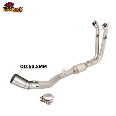 Front Mid Link Pipe Slip On For Cfmoto Sr Sr Motorcycle Exhaust