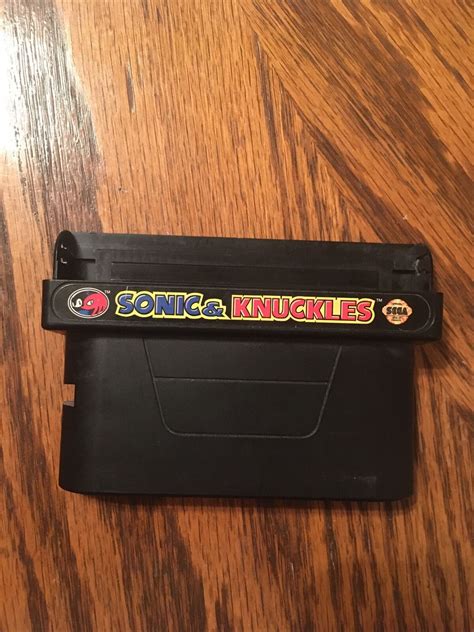 Sonic Knuckles Sega Genesis Flap Cover Missing