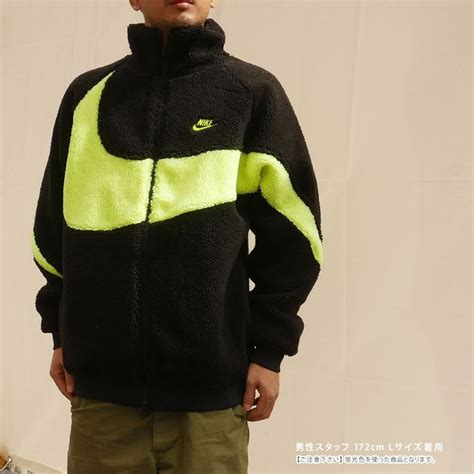 【楽天市場】【月間優良ショップ7度受賞】 新品 ナイキ Nike Vm Swoosh Full Zip Jacket ボア フリース ジャケット Blackvolt Bq6546 017