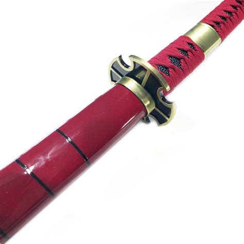 Katana Rossa In Legno Sandai Kitetsu Di Roronoa Zoro In One Piece