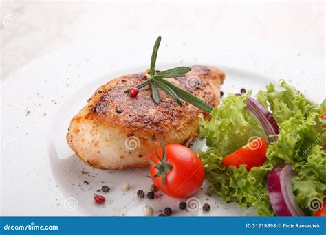 Grilled Chicken Filet Stock Photo Image Of Rustic Roasted 31219898