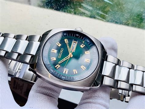 Ng H Seiko Recraft Automatic Green Dial Stainless Steel Men S Watch