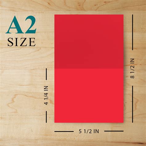 A2 Bright Color Folding Greeting Cards Re Entry Red Bulk And