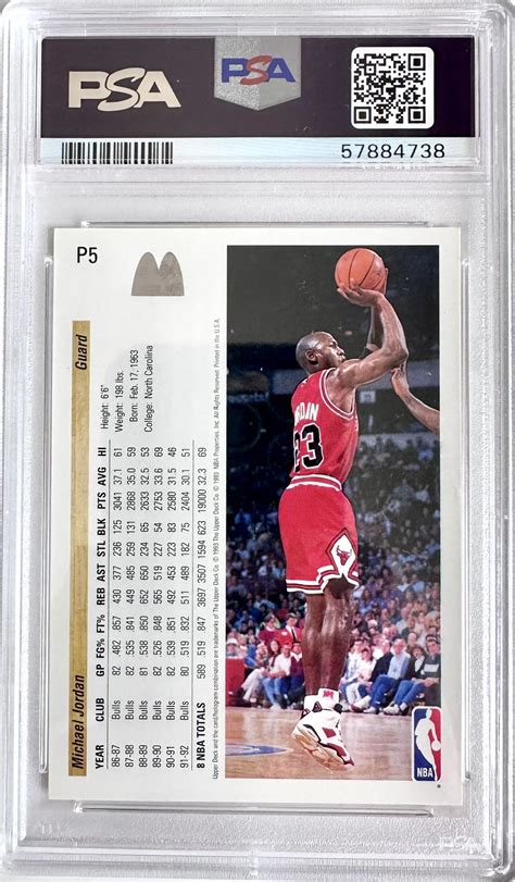 Michael Jordan Upper Deck Mcdonald S Psa Hoops Pl