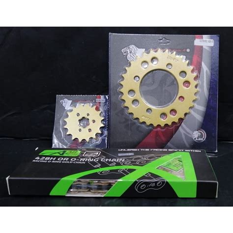 Combo Set H Lc Rxz Y Leo Sprocket Aji Racing Chain