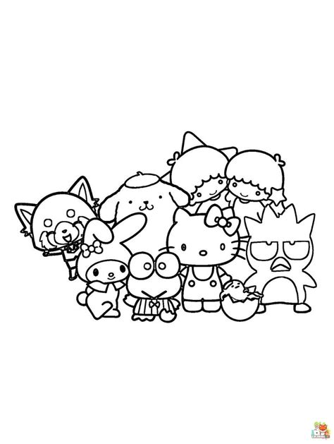 Sanrio Coloring Pages Printable Aesthetic 58 Bratz Coloring